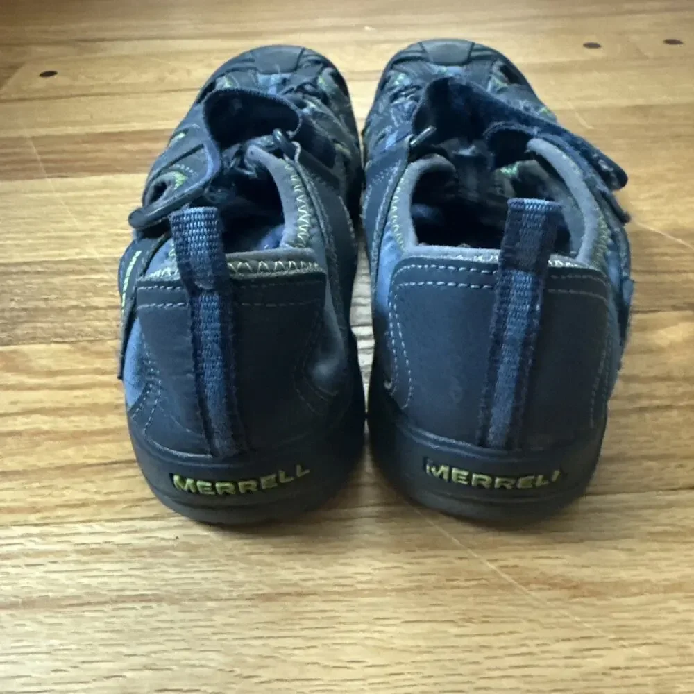 Merrell Hydro Hiker Sandals Mens Sz 6 Blue Waterproof Leather